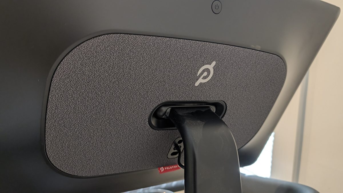 Peloton Tread touchscreen mount before disassembly